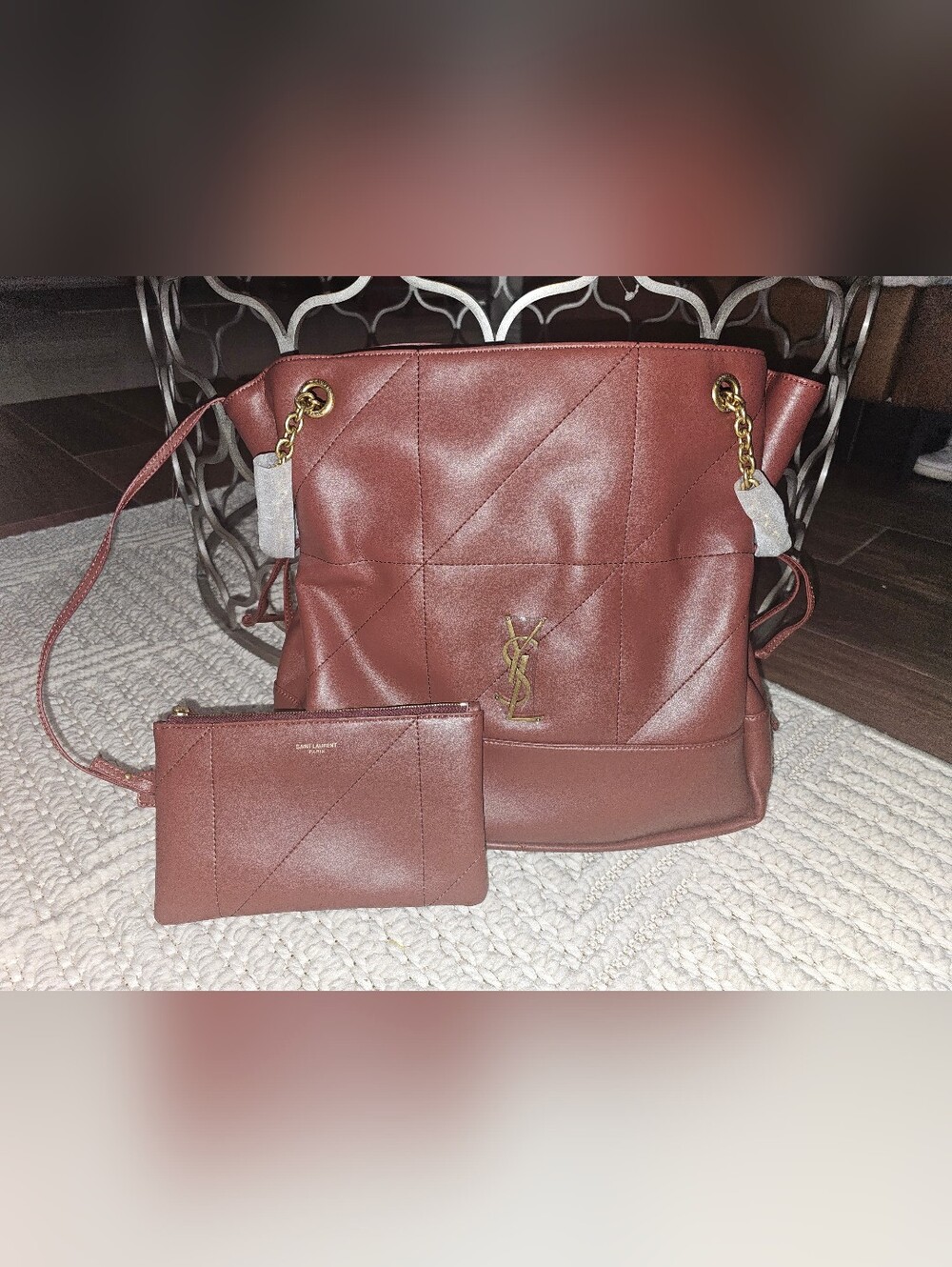 Gorgeous Jamie Shopping quilted leather shoulder bag